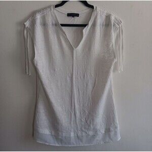 Sanctuary Linen White Summer Beachy Sustainable Lagom Size M Anthropologie